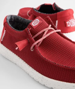 Shoes | HEYDUDE™ Wally Sport Mesh Shoe Dark Red
