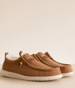 HEYDUDE™ Wally Suede Shoe Lion Orange Multi Clearance