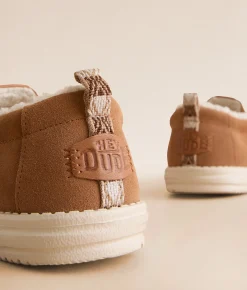 HEYDUDE™ Wally Suede Shoe Lion Orange Multi Clearance