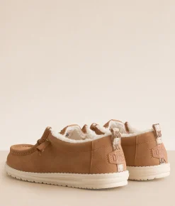 HEYDUDE™ Wally Suede Shoe Lion Orange Multi Clearance