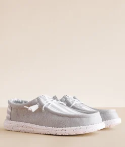 HEYDUDE™ Wally Walls Stars Shoe Grey White Outlet