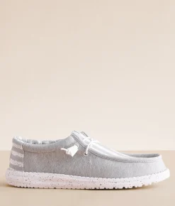HEYDUDE™ Wally Walls Stars Shoe Grey White Outlet