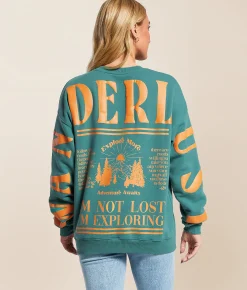 Tops | Goodie Two Sleeves Wanderlust Oversized Pullover Waterfall