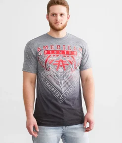 American Fighter Wardell T-Shirt Heather Grey New
