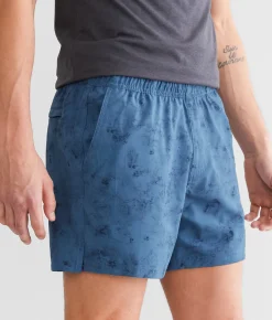 Veece Washed Active Stretch Short Dusty Blue