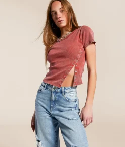 Gilded Intent Washed Asymmetrical Top Hot Sauce Sale