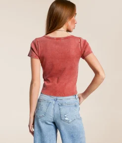 Gilded Intent Washed Asymmetrical Top Hot Sauce Sale