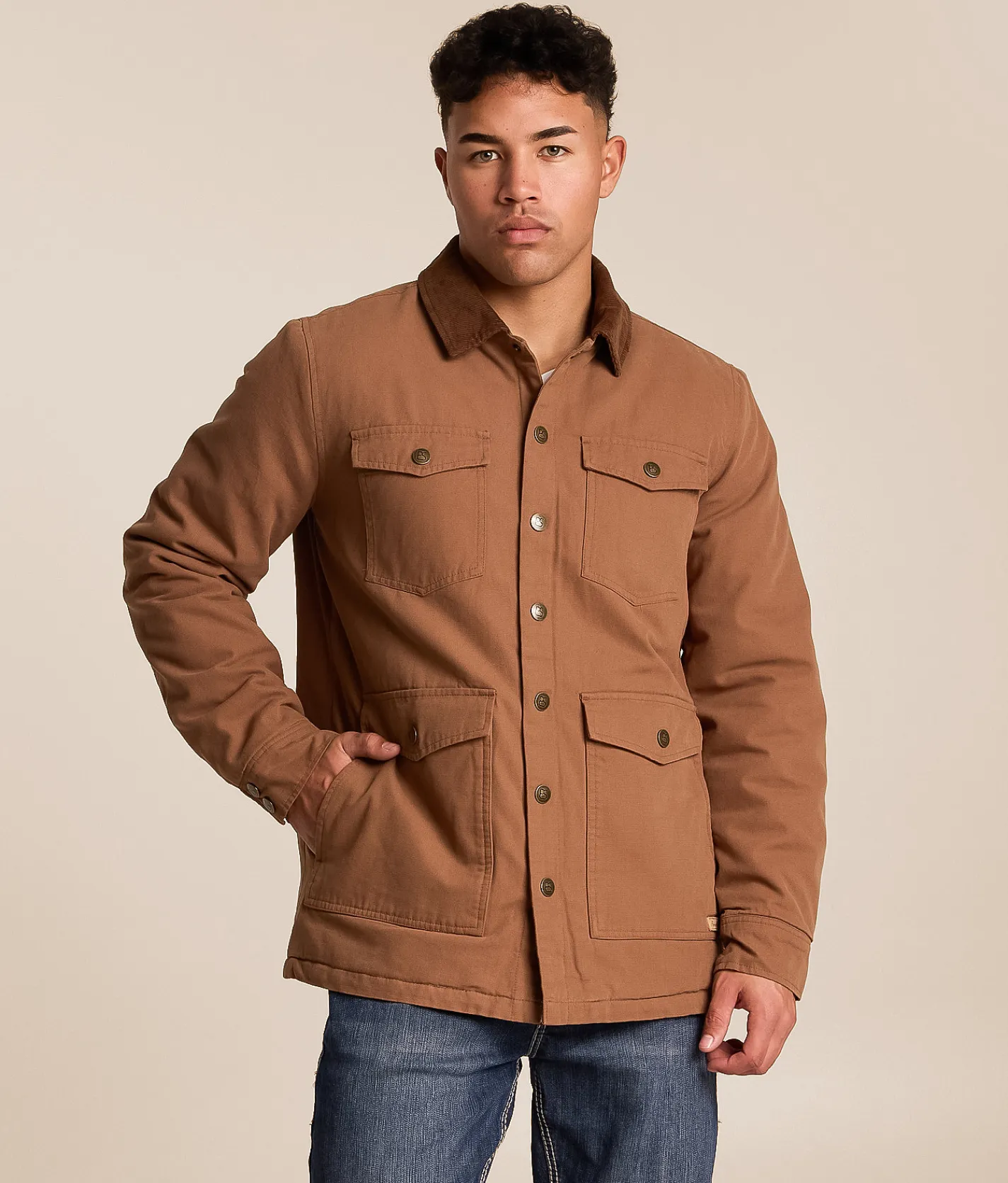 Panhandle Slim Washed Canvas Coat Camel Online