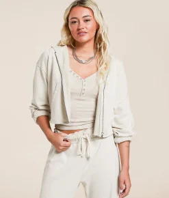 Gilded Intent Washed Henley Moonbeam Hot