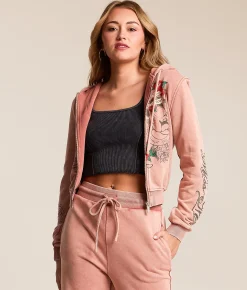Tops | Miss Me Washed Hoodie Pink