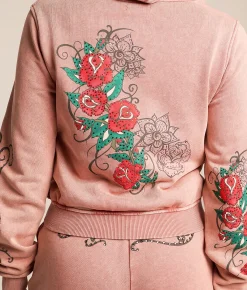 Tops | Miss Me Washed Hoodie Pink