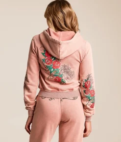 Tops | Miss Me Washed Hoodie Pink