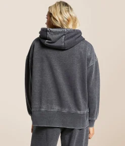 Gilded Intent Washed Hoodie Charcoal