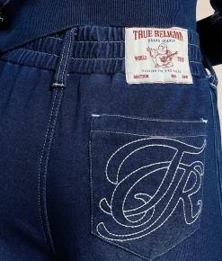 True Religion Washed Barrel Sweatpant Indigo Online