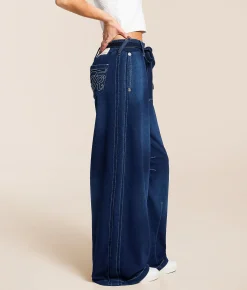 True Religion Washed Barrel Sweatpant Indigo Online