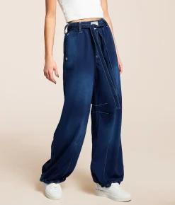 True Religion Washed Barrel Sweatpant Indigo Online