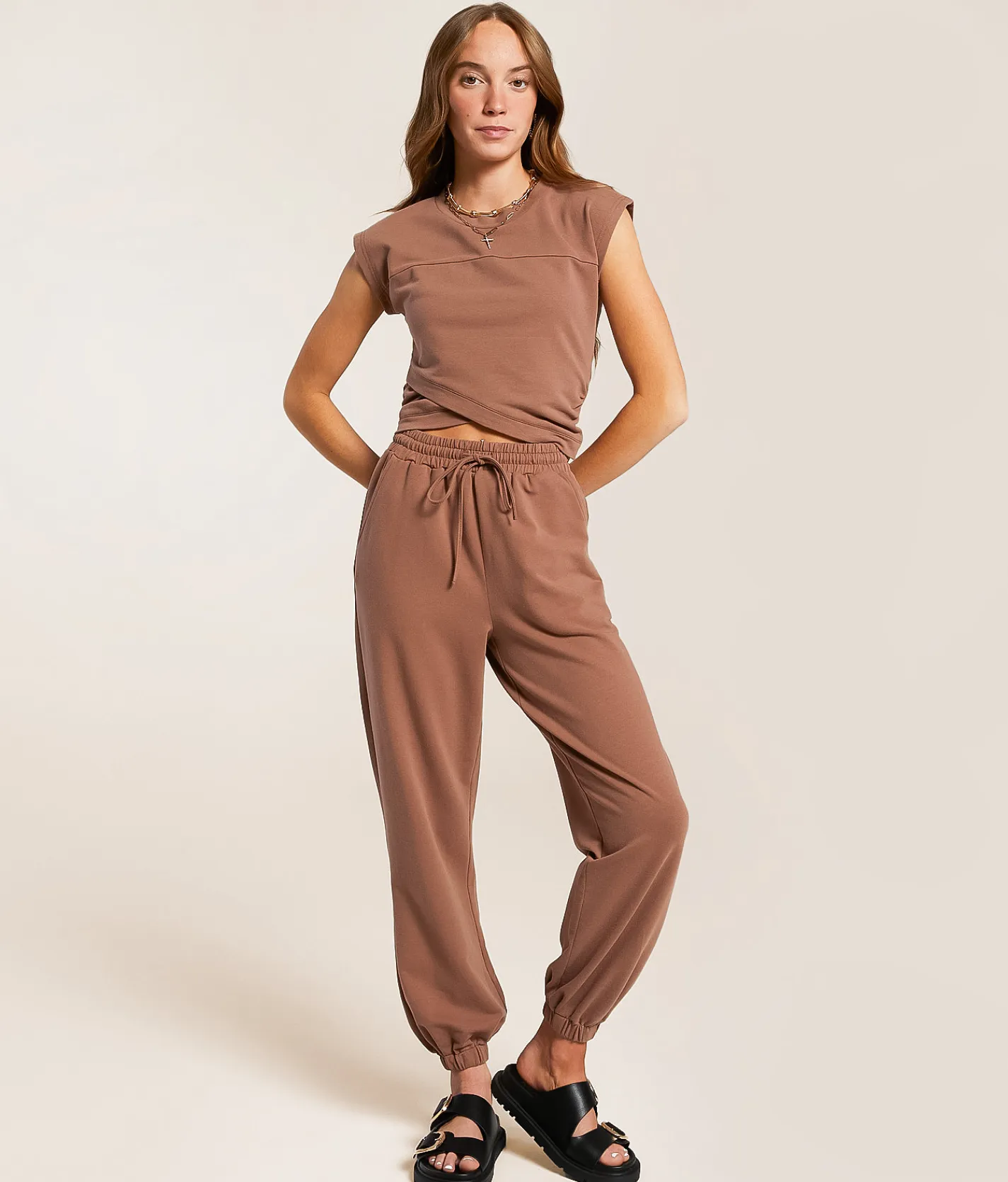 Bottoms | Gilded Intent Washed Jogger Acorn