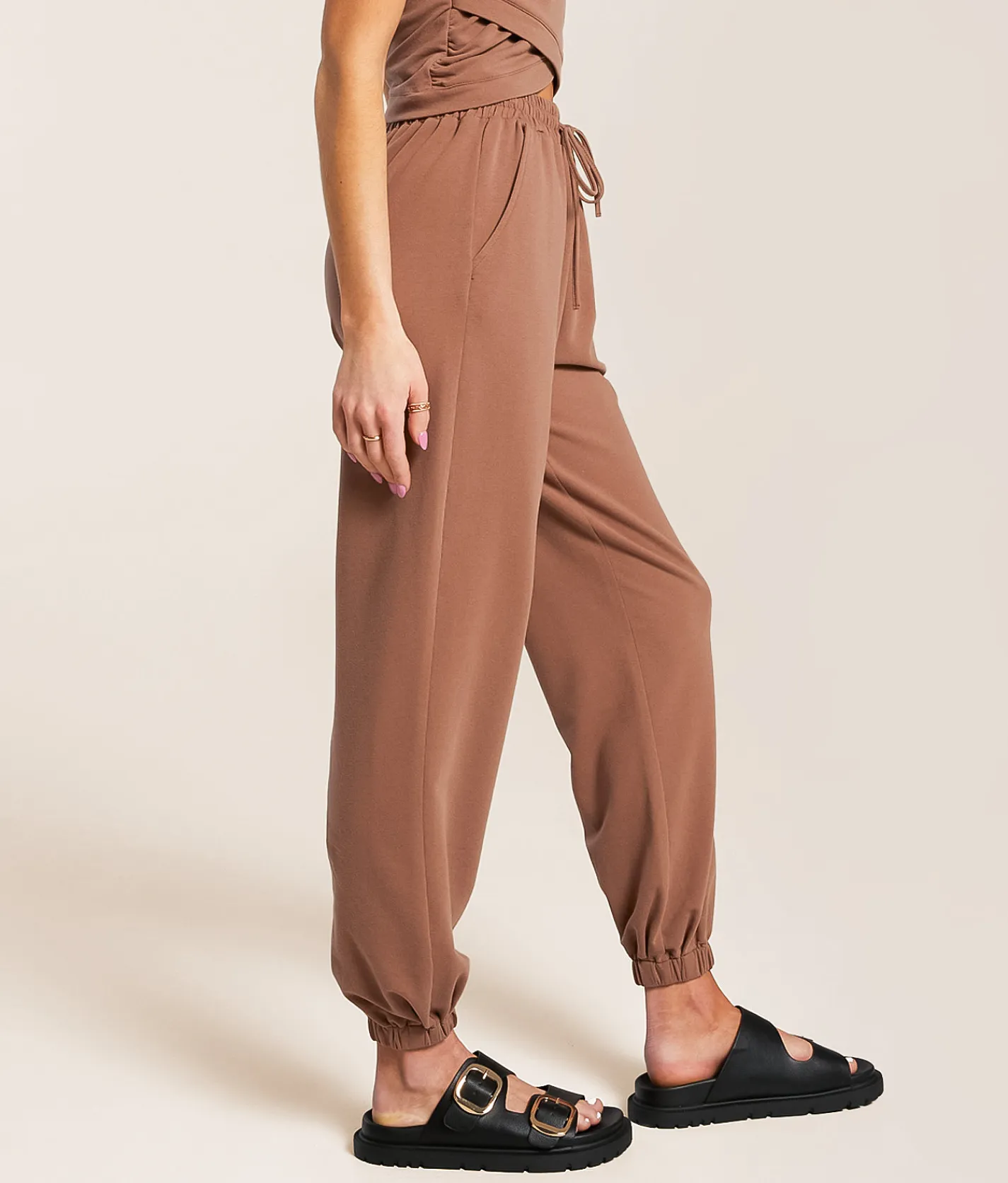Bottoms | Gilded Intent Washed Jogger Acorn