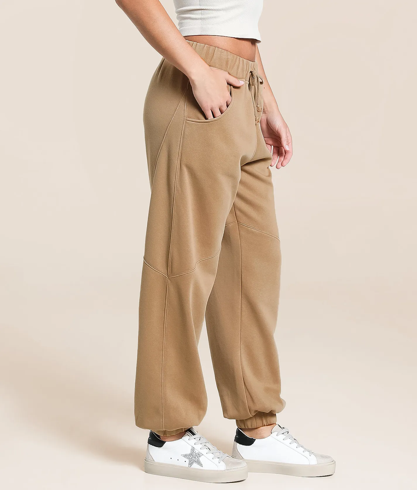 Bottoms|Activewear | Gilded Intent Washed Jogger Desert Taupe