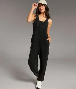 BKE Washed Jumpsuit Washed Black Best