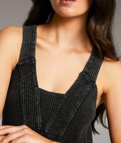 BKE Washed Jumpsuit Washed Black Best