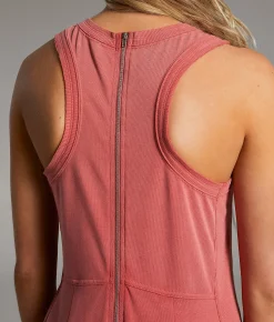 BKE Washed Jumpsuit Washed Red Outlet