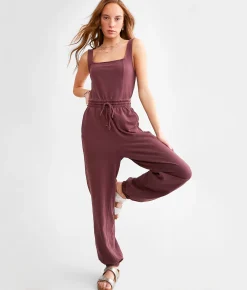 BKE Washed Knit Jumpsuit Polignac Clearance