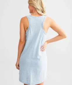 White Crow Washed Mini Dress Washed Indigo Sale