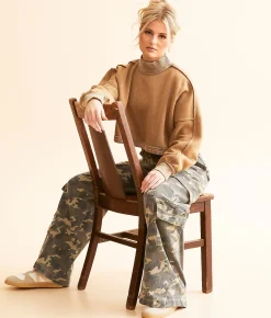 Tops | Gilded Intent Washed Pullover Washed Brown