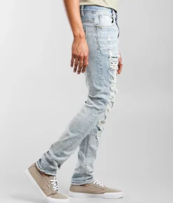 Sale Jeans|Bottoms | Industrial Indigo Washed Skinny Stretch Jean Light Wash