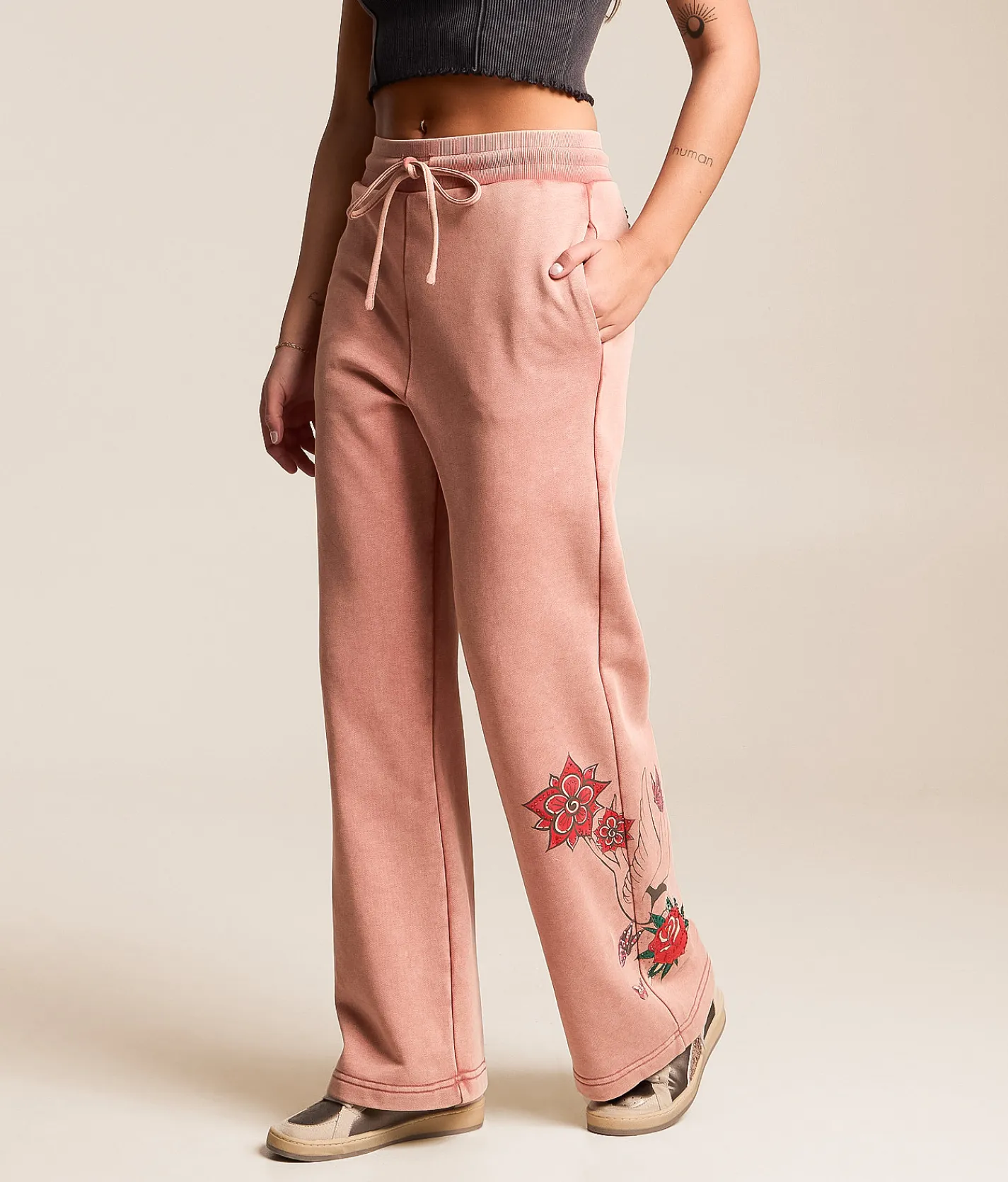 Miss Me Washed Sweatpant Pink Online