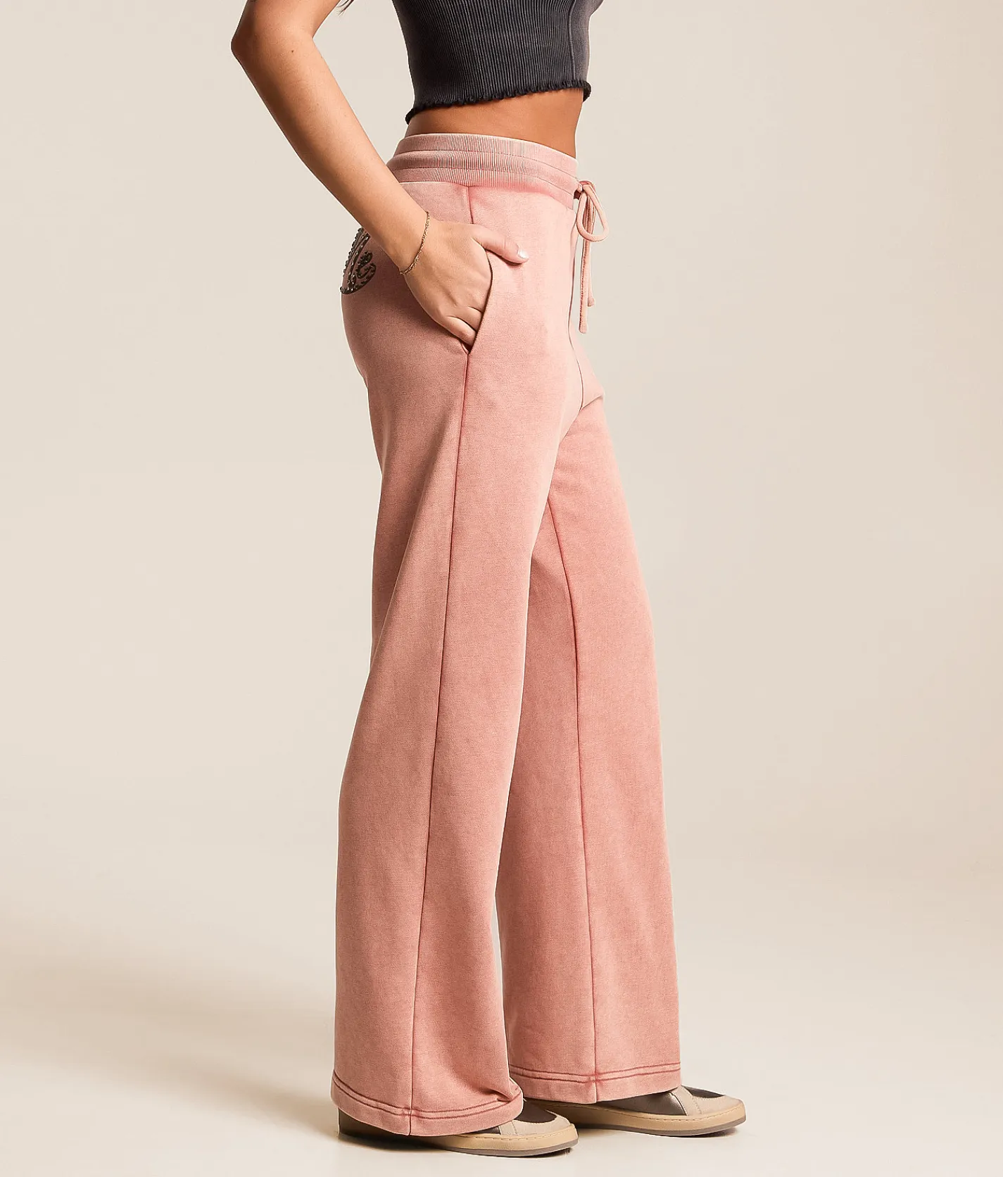 Miss Me Washed Sweatpant Pink Online