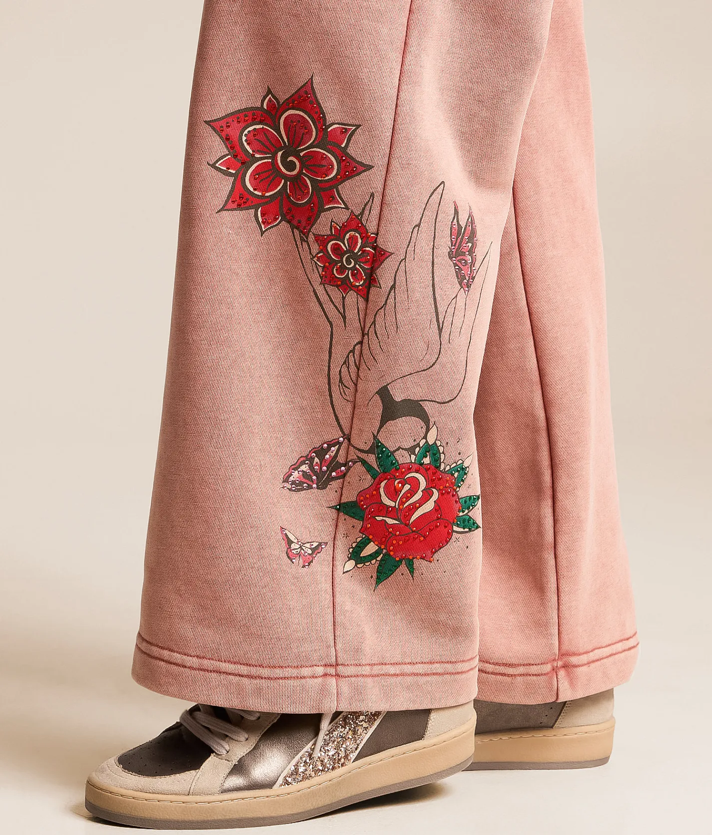 Miss Me Washed Sweatpant Pink Online
