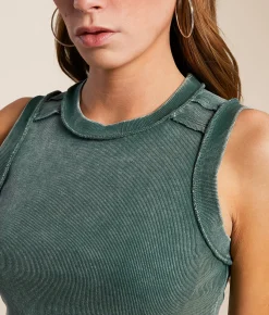 Tops | Gilded Intent Washed Tank Top Griege