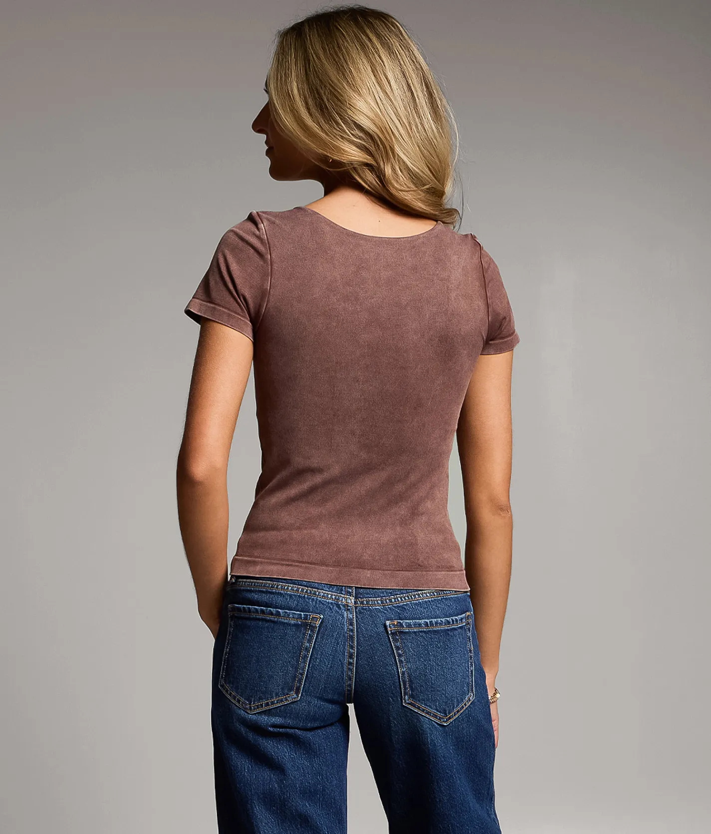 Tops | BKE core Washed T-Shirt Washed French Roast