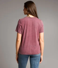 Tops | BKE Washed T-Shirt Rose Taupe