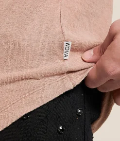 Nova Industries Washed T-Shirt Rose Clearance
