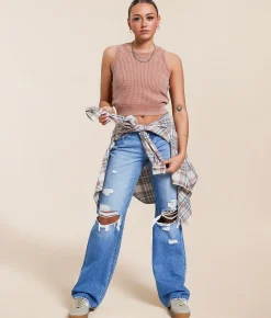 Tops | Gilded Intent Washed Waffle Tank Top Elm