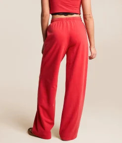 Bottoms | Gilded Intent Washed Wide Leg Sweatpant Chinese Red