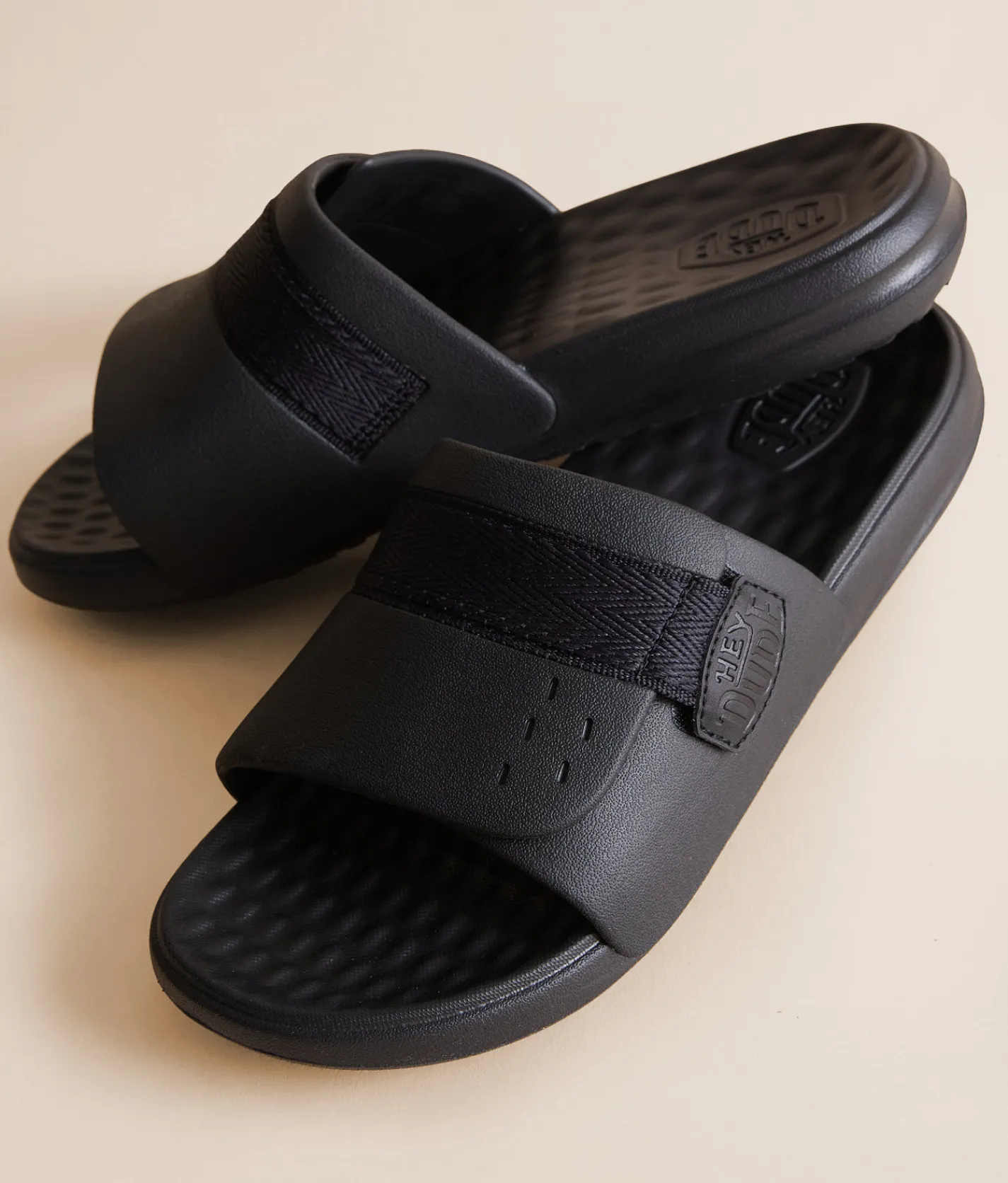 Shoes | HEYDUDE™ Wave Alt Slide Black Grey