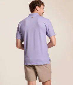 Caddie Wave Performance Polo Purple