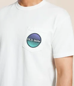 Old Row Waves T-Shirt White