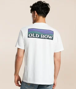 Old Row Waves T-Shirt White