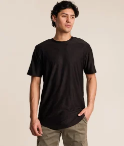 Nova Industries Wave Textured T-Shirt Black