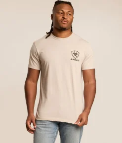 Tops|Graphic T-Shirts | Ariat Wavy Patriot T-Shirt Peyote Heather