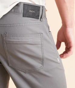 RVCA Weekend Tech Straight Stretch Pant Smoke