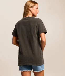 MANHEAD Weezer Pegasus Oversized Band T-Shirt Washed Black Outlet