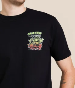 Sullen Weirdo Rotary T-Shirt Jet Black New