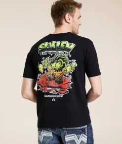 Sullen Weirdo Rotary T-Shirt Jet Black New