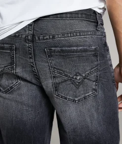 BKE Wells Baggy Stretch Jean Washed Black Hot